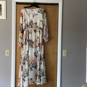 Fun Flowered Print Dress
